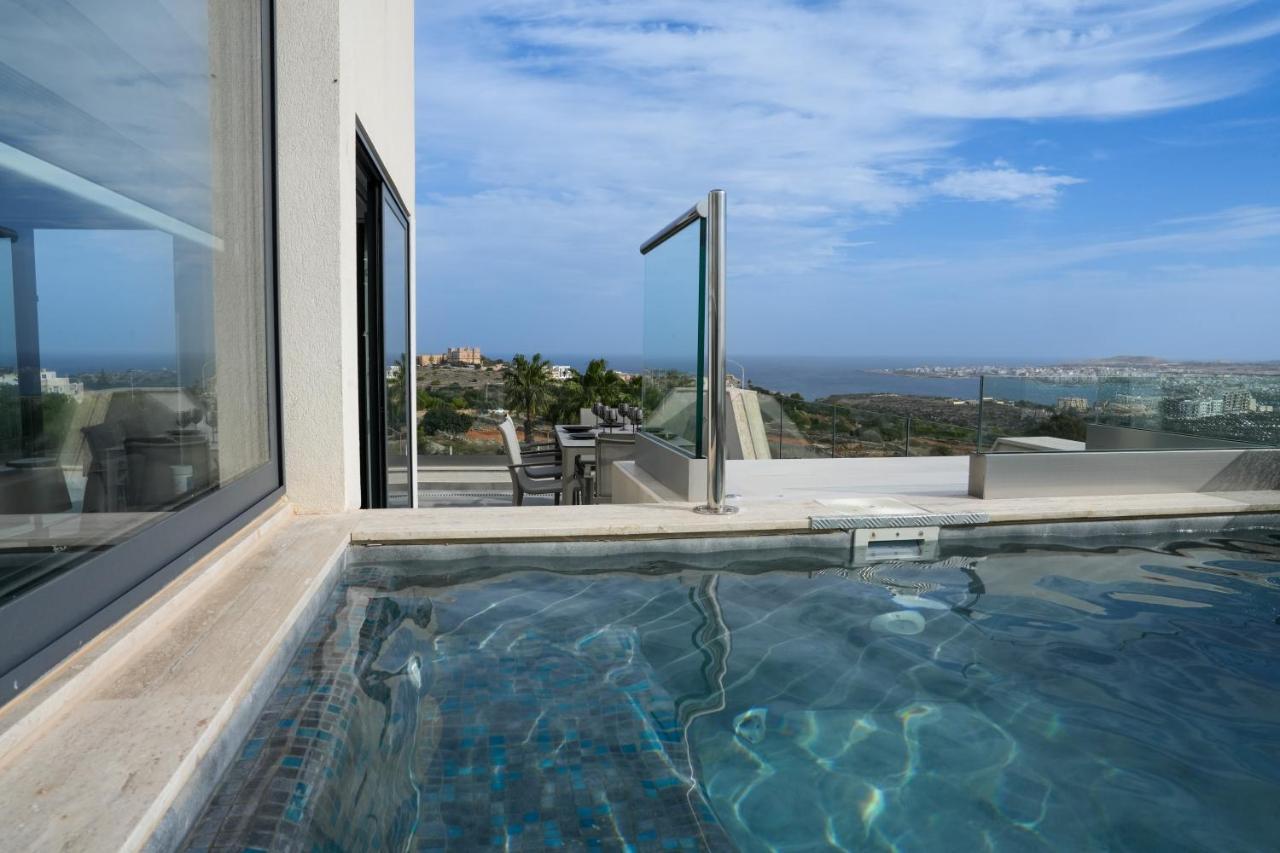 Apartamento Lux Sea&Country Views With Pool Mellieħa Exterior foto
